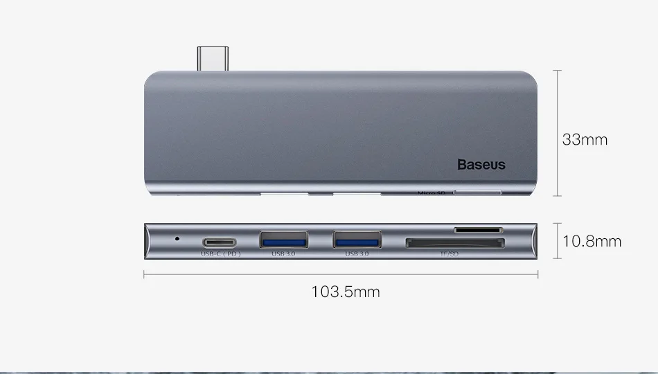 Baseus USB C HUB Type-c to Multi Ports USB 3.0 USB3.0 Type C Power Adapter USB-C HUB Splitter Dock For Macbook Pro Air USBC HAB