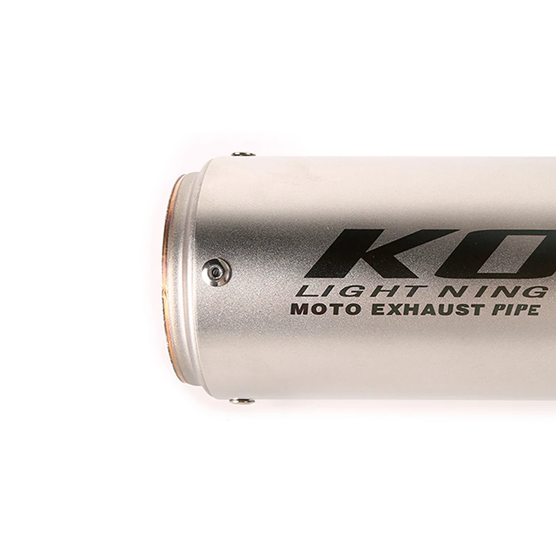 

Titanium Color 51mm Muffler Pipe Motorcycle Universal Stainless Steel Exhaust Tips with Removable DB Killer Escape Wire-netting