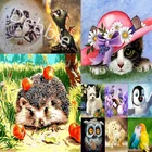 5D алмазная живопись, ландшафт, фотосессия, мультяшное животное, полная Алмазная вышивка