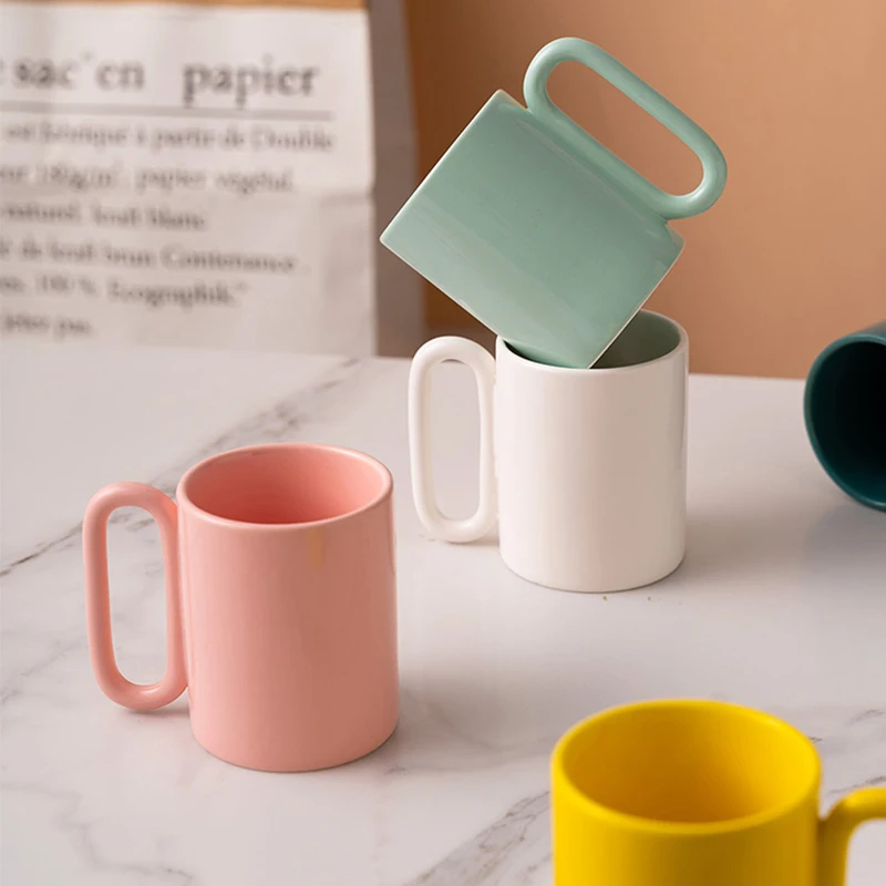 Уникальные керамические кружки в скандинавском стиле домашняя креативная чашка
