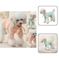 stylish pet pullover neck tie decor two leg pure color pet dogs sweatshirt costume pet sweatshirt pet pullover