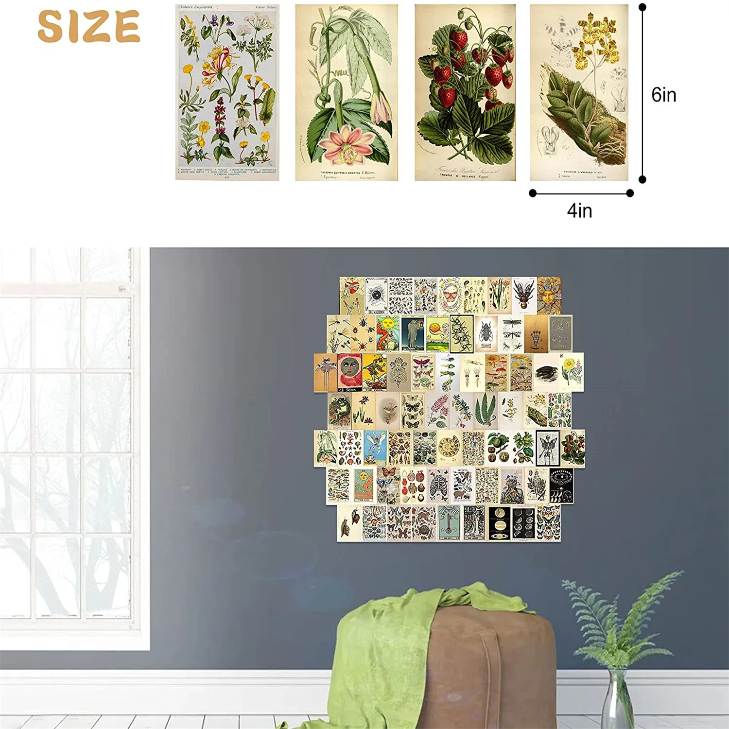 70 настенных коллажей Набор декоративных наклеек для подростков общежития набор