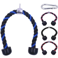 fitness triceps rope cable pull down cord heavy duty rope home gym equipment for body building strength training workout