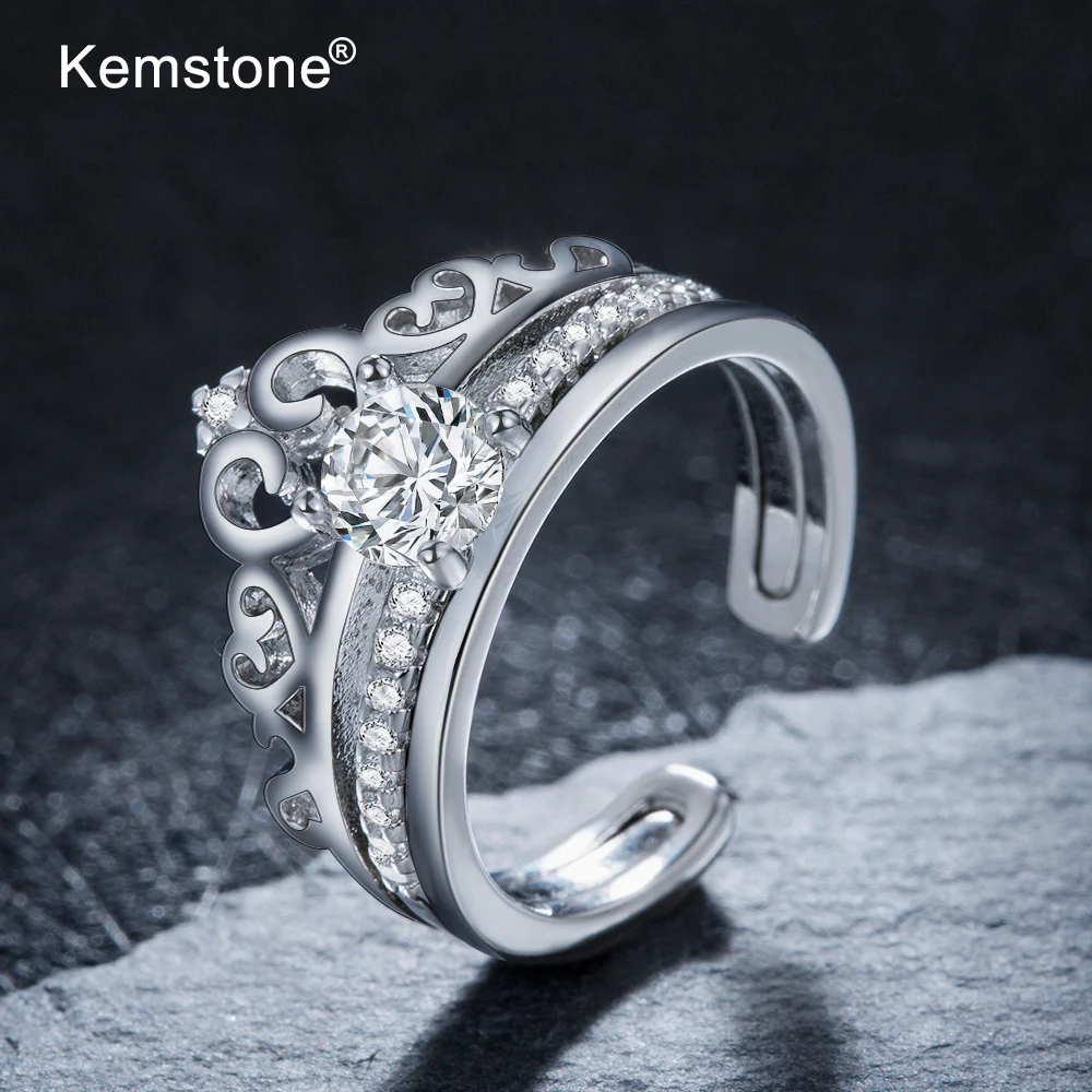 Набор Колец Kemstone из двух частей креативные Регулируемые кольца с отверстиями и