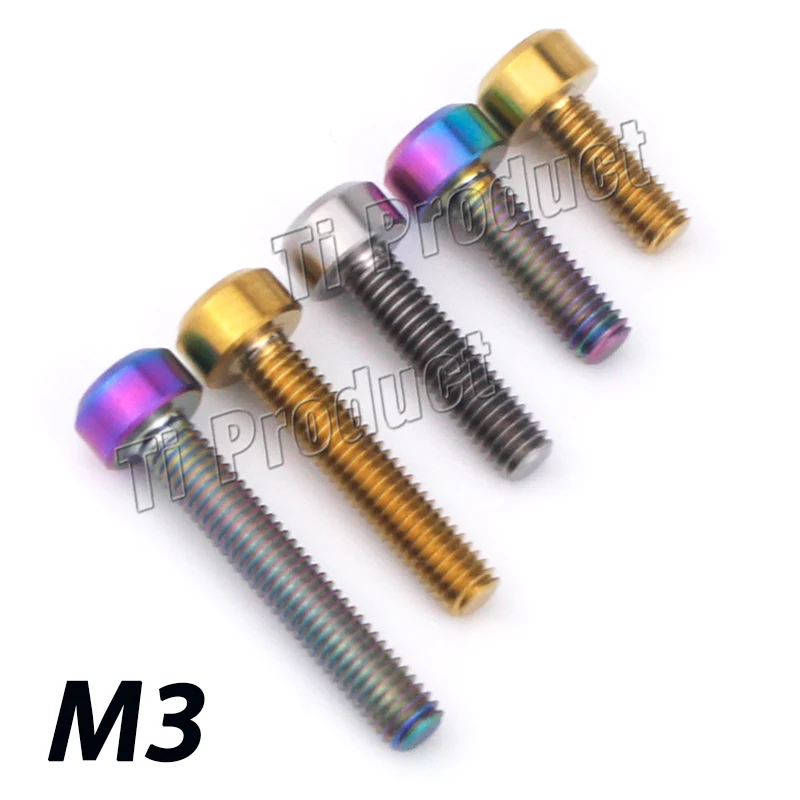 1 шт. титановые болты M3x 6 8 10 12 15 18 мм шестигранный ключ Винт С шестигранным