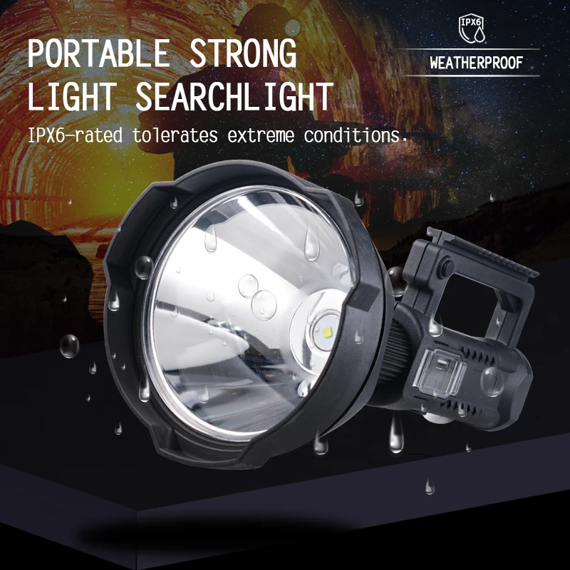 

Powerful 30000 lumens XHP70.2 flashlight USB Charging torch super bright LED searchlight waterproof camping lantern rechargeable