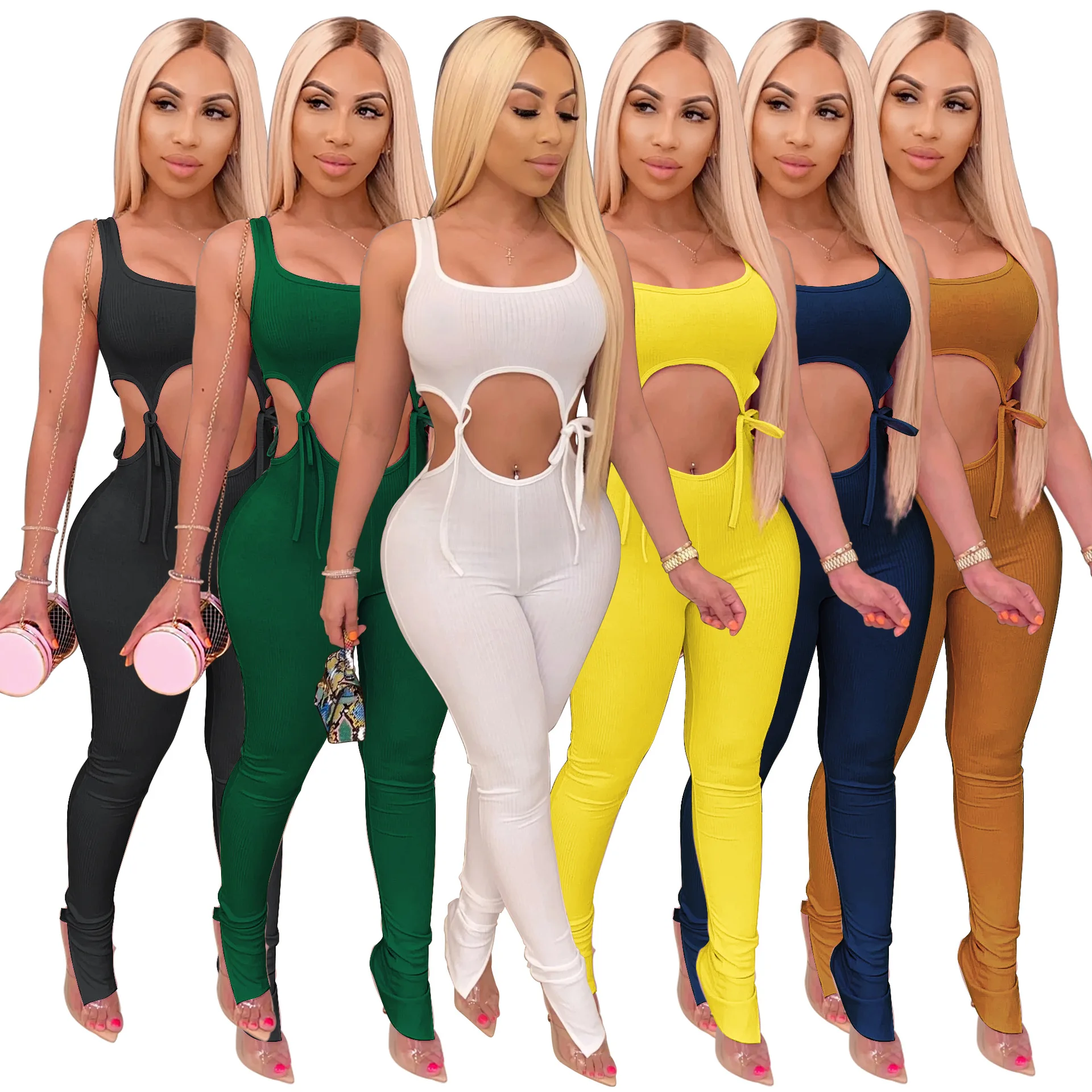 

Summer Women's Tight Sexy Suit 2 Two Piece Set Tracksuit Women Matching Sets Bodycon Sweat Pants Fitness Clothing Outfits