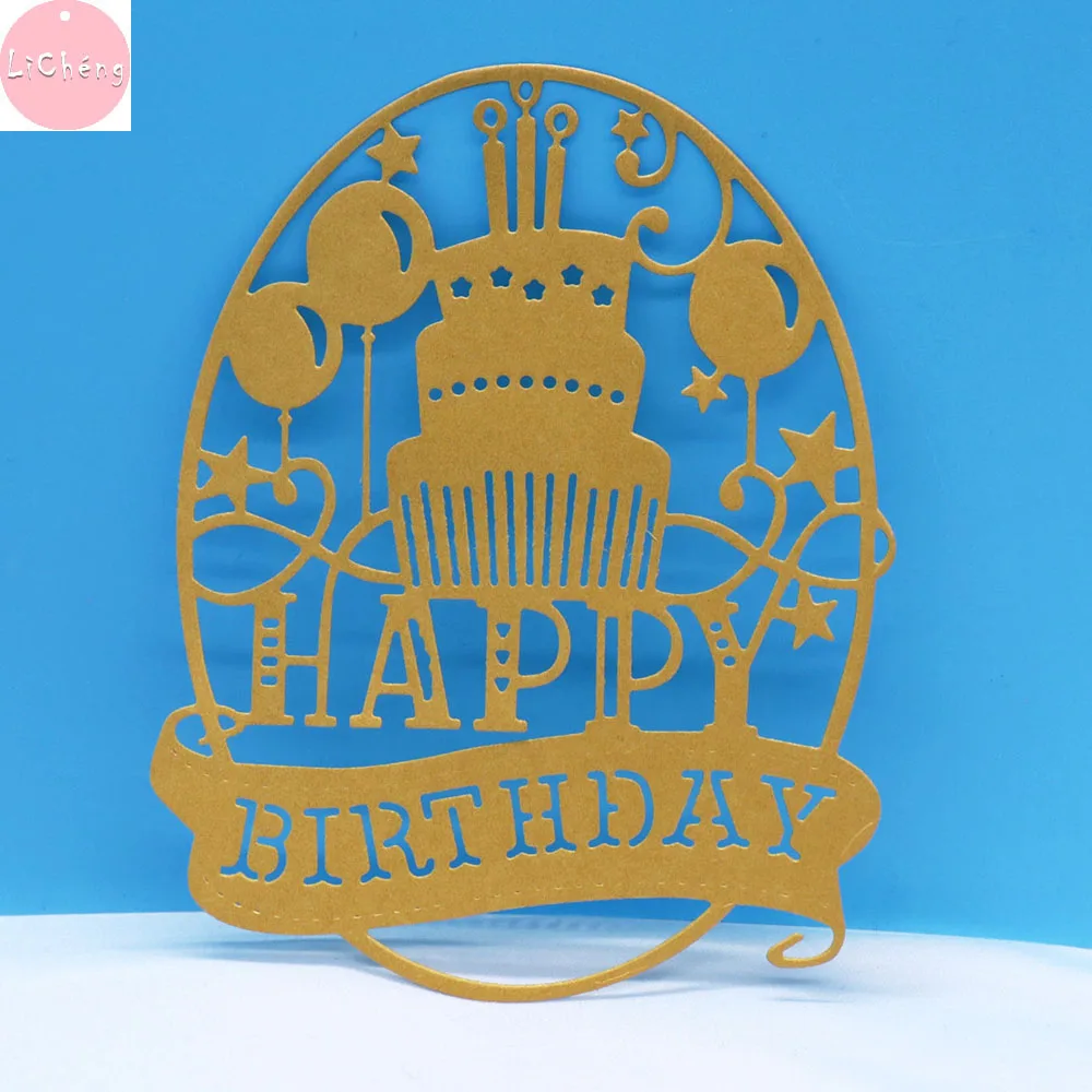 

Happy Birthday Slimline Dies Scrapbooking Dies Sale Mould Diy Craft Notebook Hollow Cutter Bbig Shot Craft Stencil for Decor