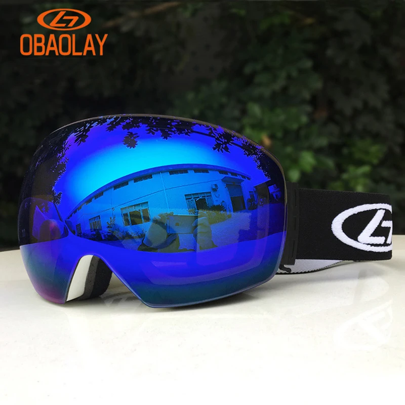 Лыжные очки со сферическими линзами для сноуборда скейтборда снежного шлема