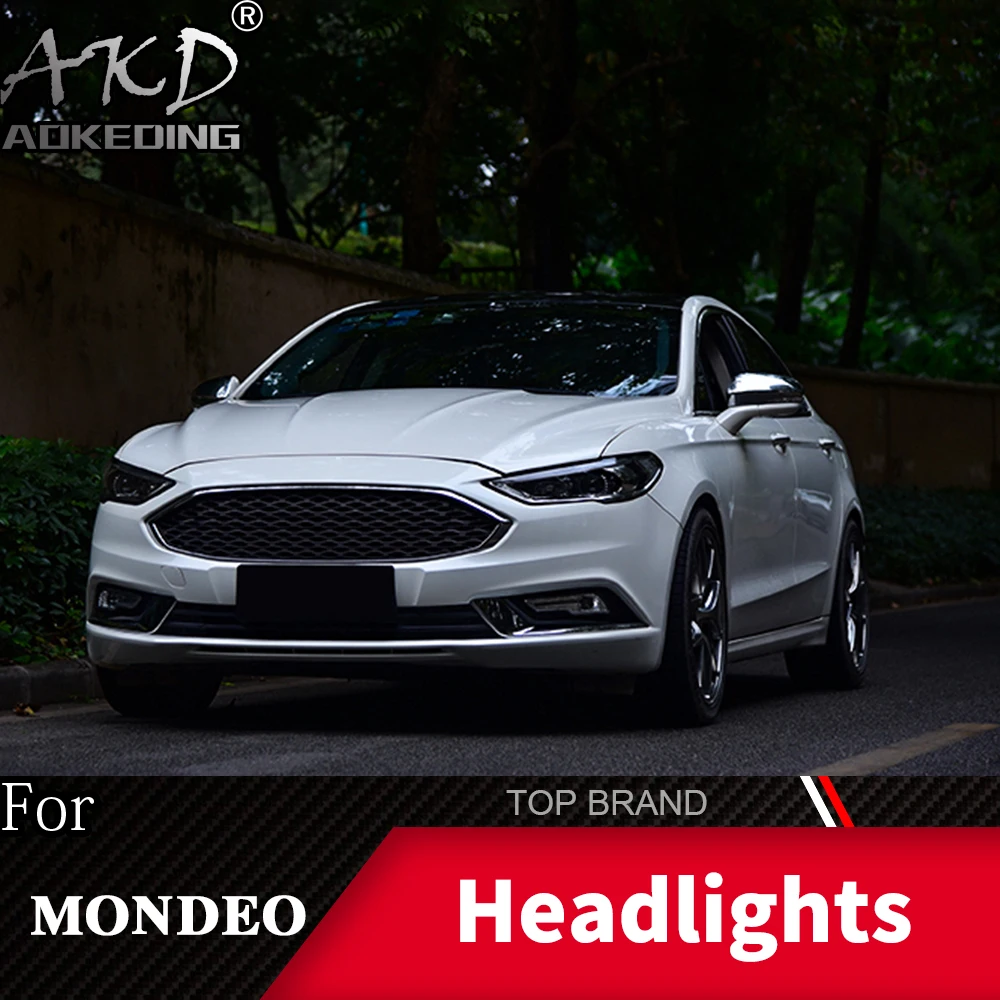 Светодиодный налобный фонарь для Ford Mondeo Fusion 2017-2020 фары Противотуманные