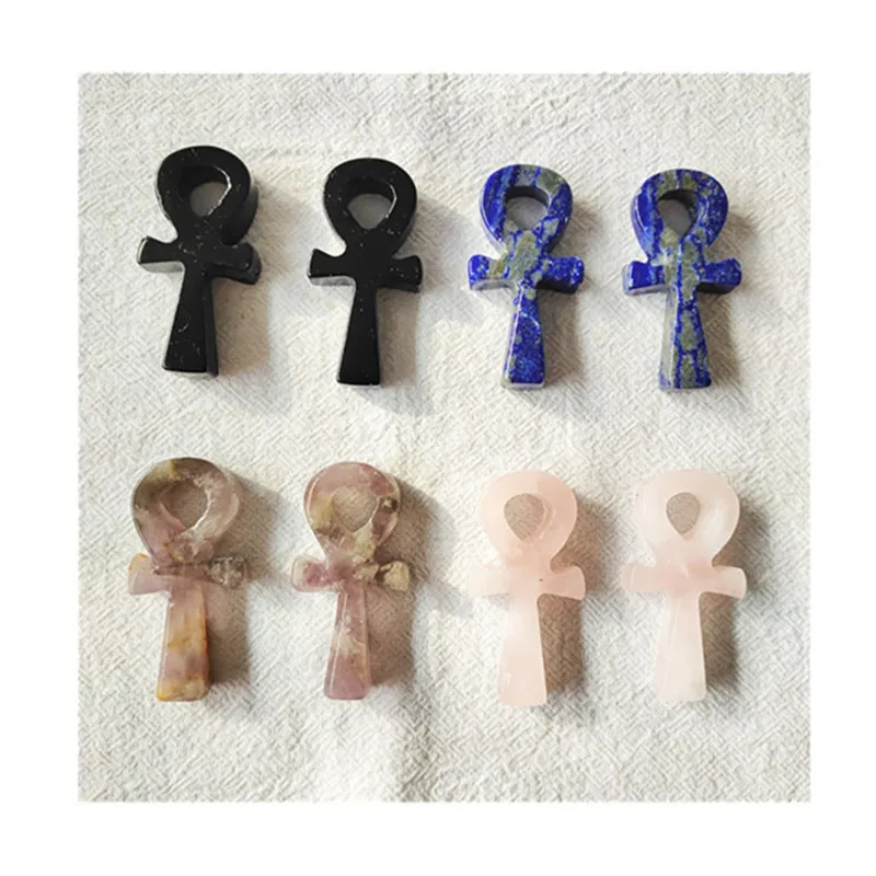 

Natural Carved Mixed Materials Crystal Anka Precious Stones For Decoration 1PCS