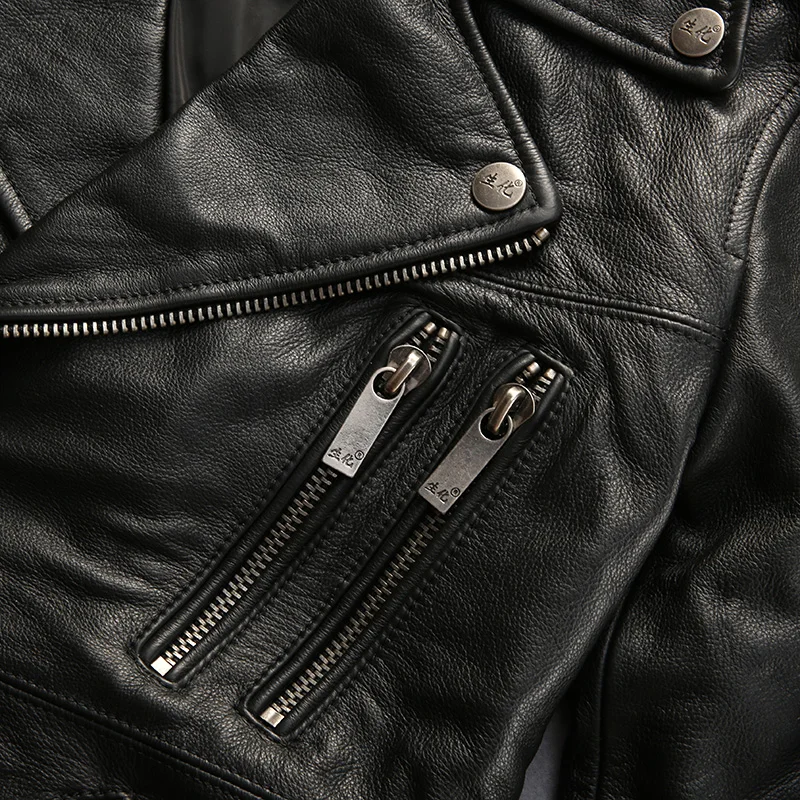 Приталенная Мужская мотоциклетная куртка с ремнем на молнии модная мужская