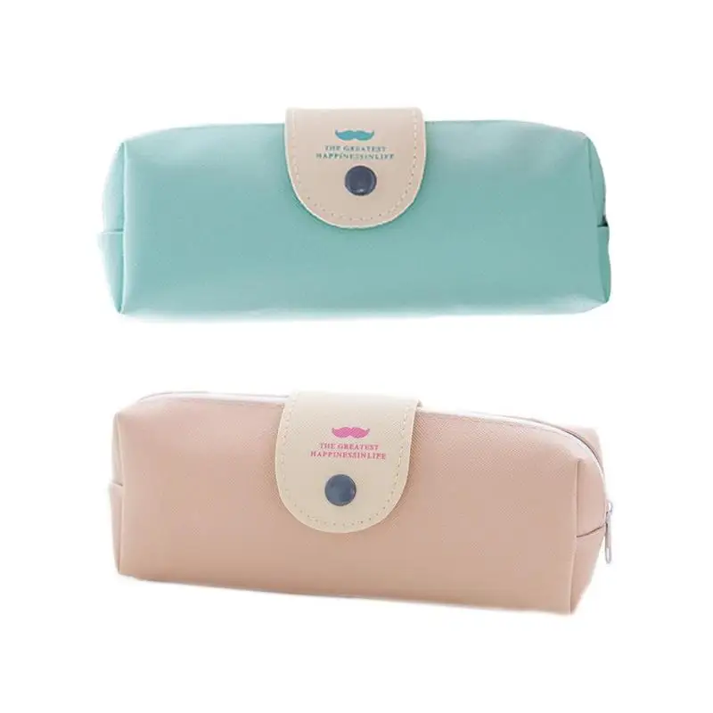 Чехол карандаш из искусственной кожи с застежкой защелкой для девочек прочные