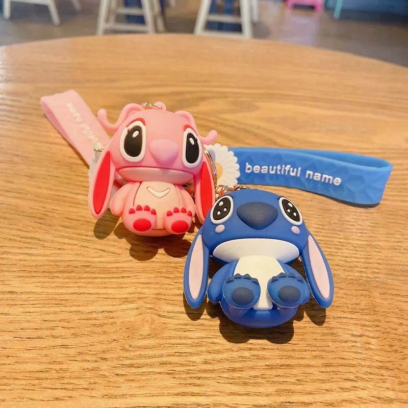 Брелки для ключей с героями Диснея Стич Кики Мультяшные брелки маленьких