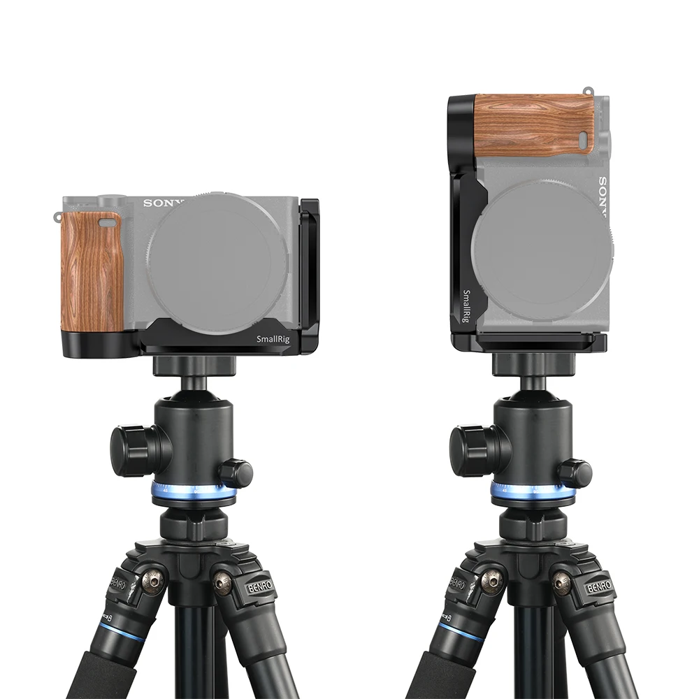 SmallRig l-кронштейн пластина с деревянной ручкой для FUJIFILM GFX 50R Arca-Swiss стандартная Монтажная пластина L-2339