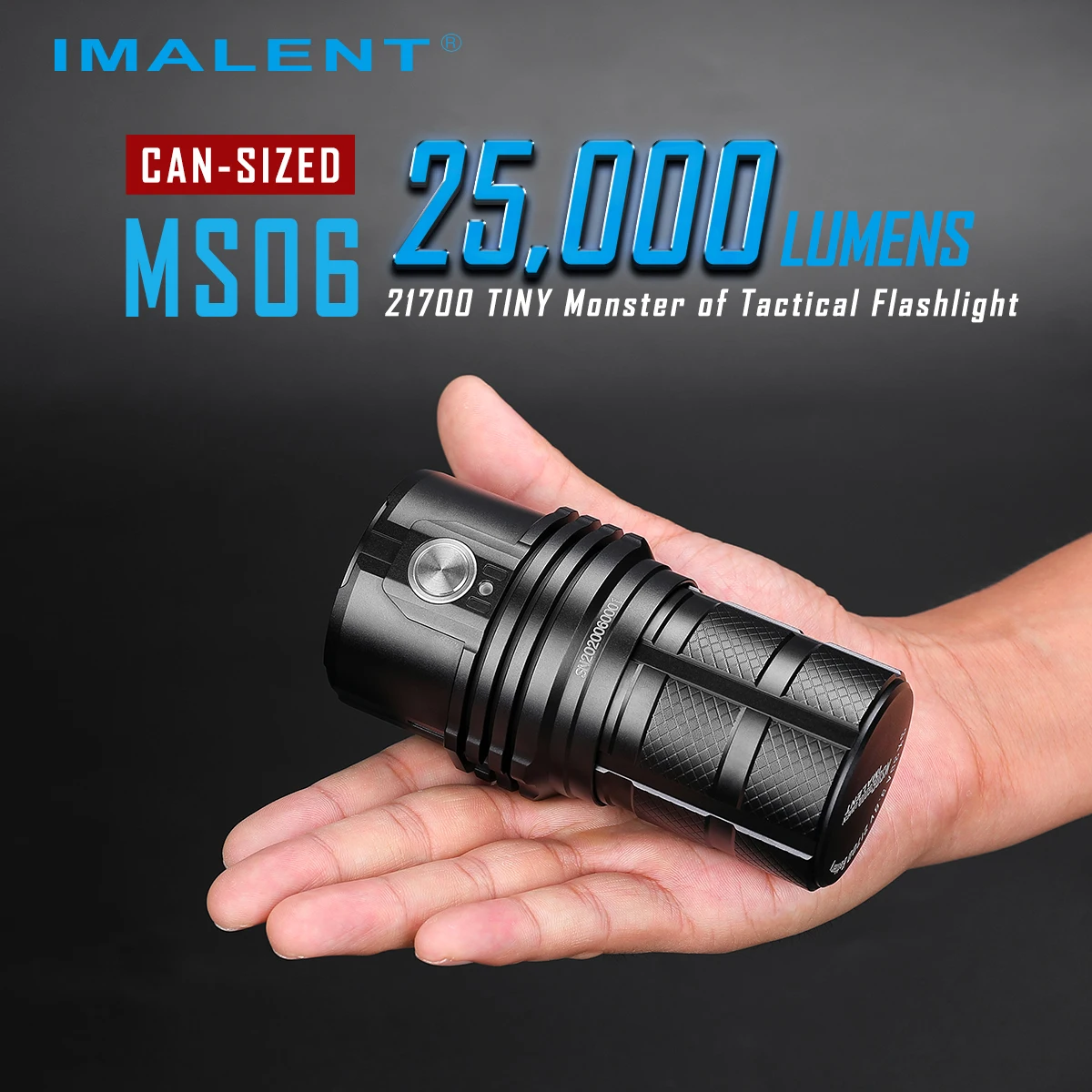 IMALENT MS06 Professional Convoy Flashlight Rechargeable 6 Mode 25000LM CREE XHP Led Lamp Torch Super Bright Lantern Batteries