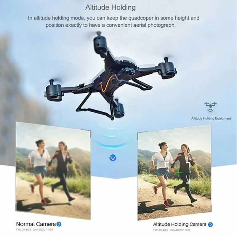 Дрон Квадрокоптер FPV камера RC вертолет с 5MP KY601SW HD 1080P широкоугольный аккумулятор