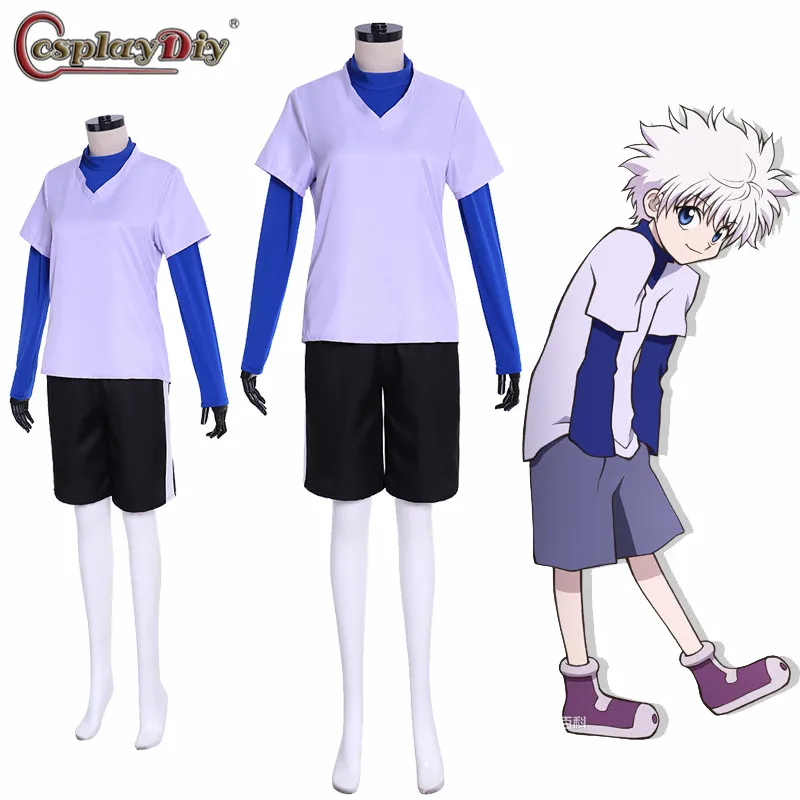 Косплей diy Hunter X Killua Zoldyck Костюм для взрослых мужчин женщин детей костюмы на
