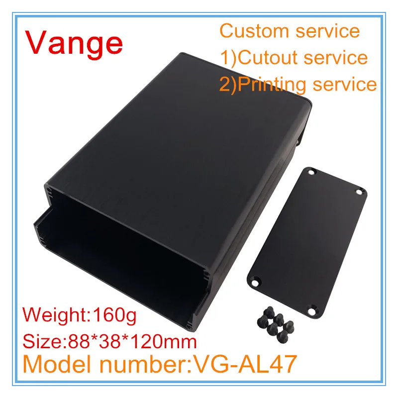 1 шт./лот экструдированный металлический корпус атласная отделка коробка 88*38*120 мм