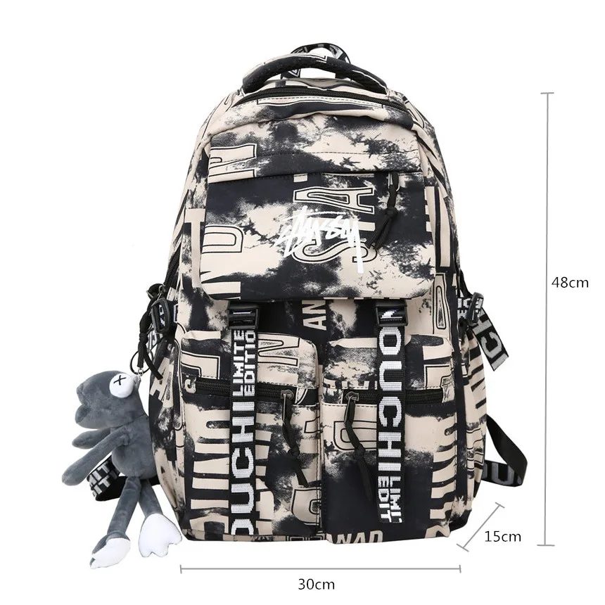 Fengdong fashion school backpack for teenage boys cool schoolbag waterproof lightweight travel backpack college large bookbag