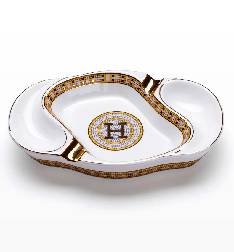 

Cigar ashtray ceramic fashion office home decoration smoke extinguisher