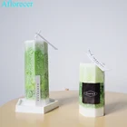 Пластиковые формы для свечей форма для изготовления свечей ручной работы, слегка приподнятые, цилиндрические формы для свечей для дома