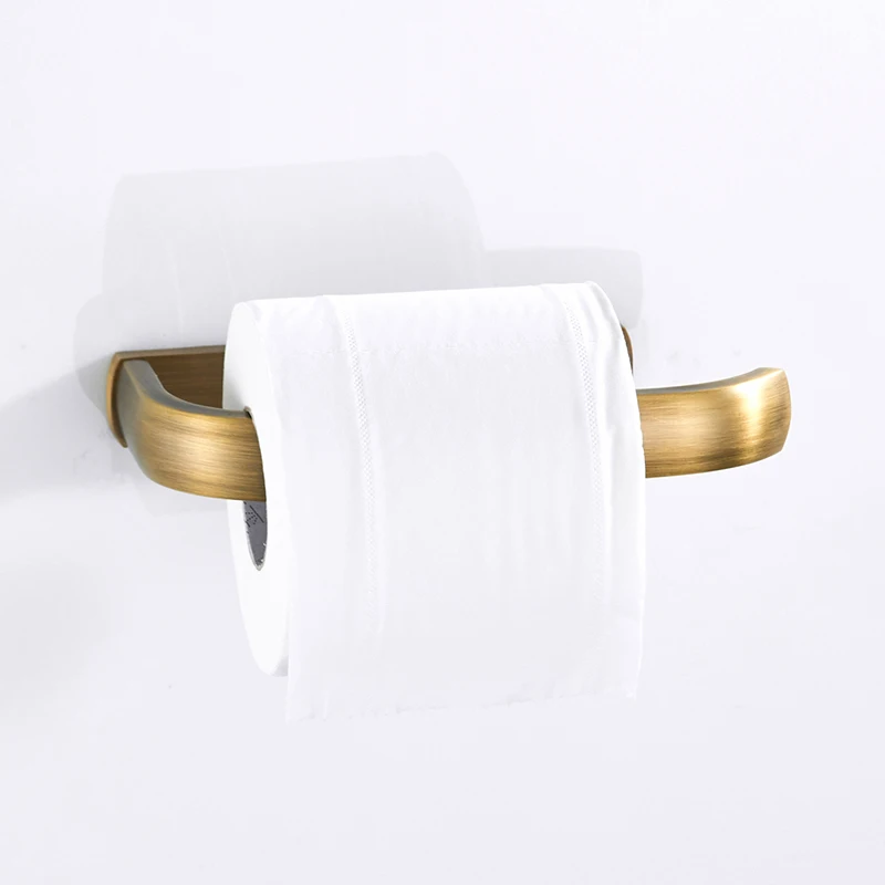 Бронзовый набор аксессуаров для ванной комнаты антикварная двойная Полка