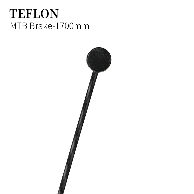 MTB Brake-1700mm Тефлоновый тормозной кабель Deraillleur line MTB ROAD велосипедная передача трос переключения передач с велосипедными частями из нержавеющей стали аксессуары для велоспорта - Цвет: MTB Brake-1700mm