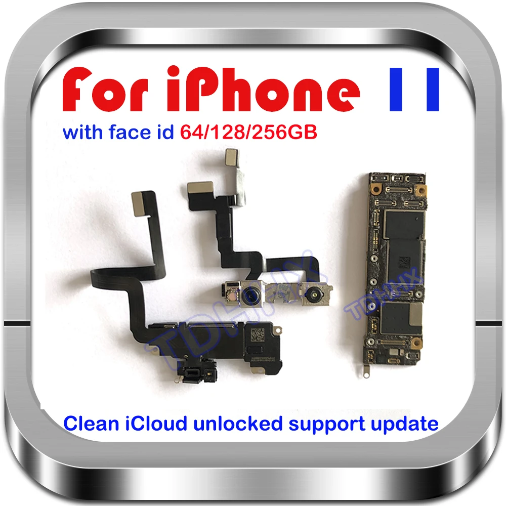 Материнская плата iCloud для iPhone 11 100% оригинальная материнская замены материнской