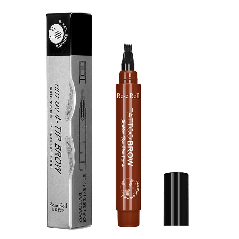 

Beard Pen Barbers Pencil and Brush Male Mustache Repair Shape Effective Enhance Facial Hair Waterproof Proof Sweat Proof AC889