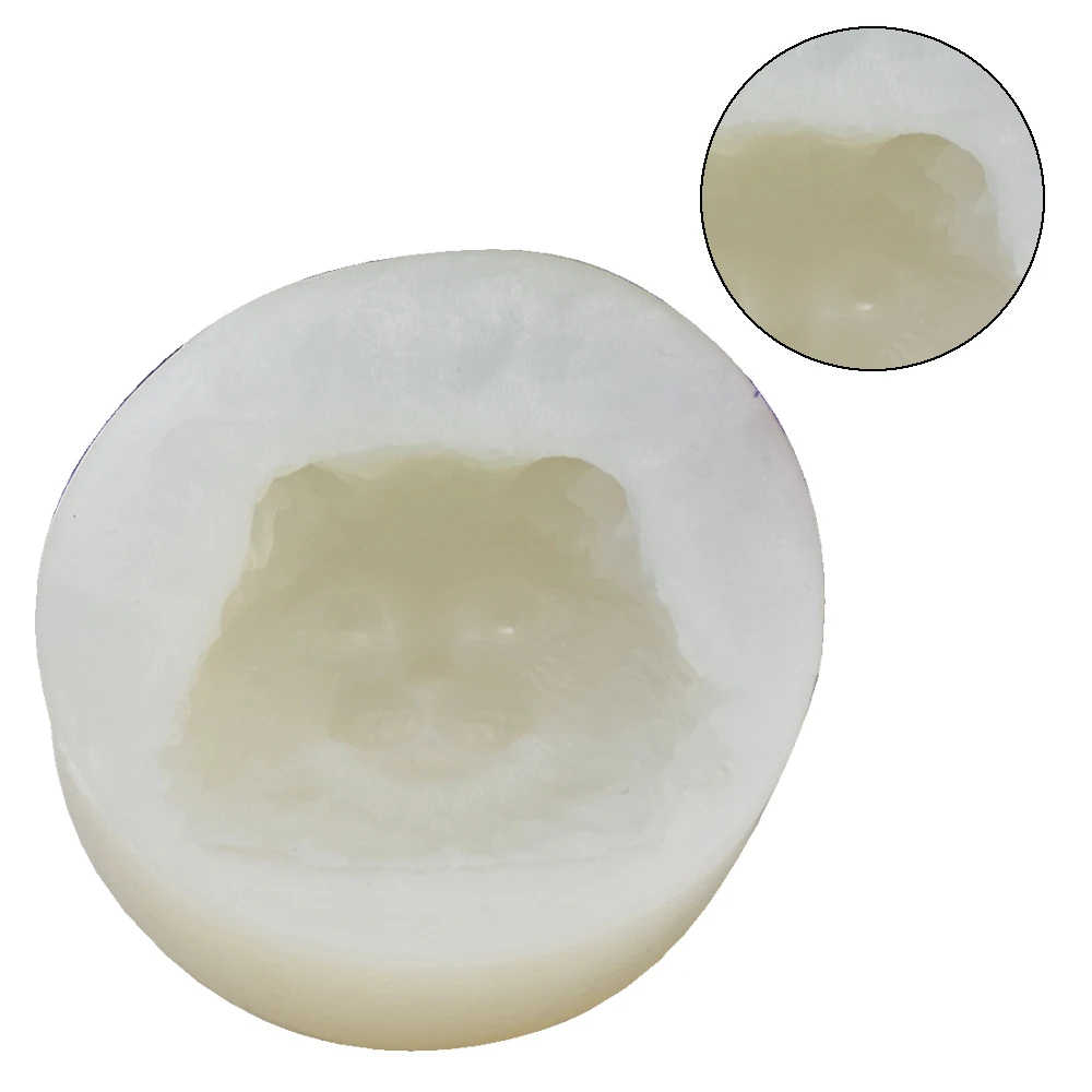 3D DIY милый Кот формы для торта украшения эпоксидная силиконовая форма глиняная