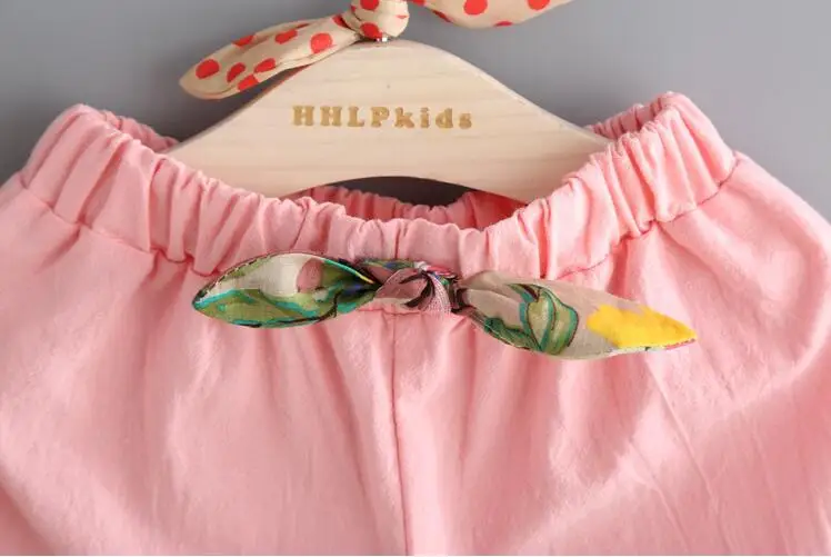 2019 тонкий комплект из двух предметов для девочек топ без рукавов с цветочным