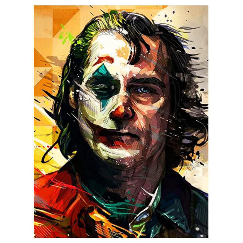

5d алмазная живопись клоун Новые поступления Алмазная вышивка крестиком картины Джокера полная мозаика домашний декор FH1146