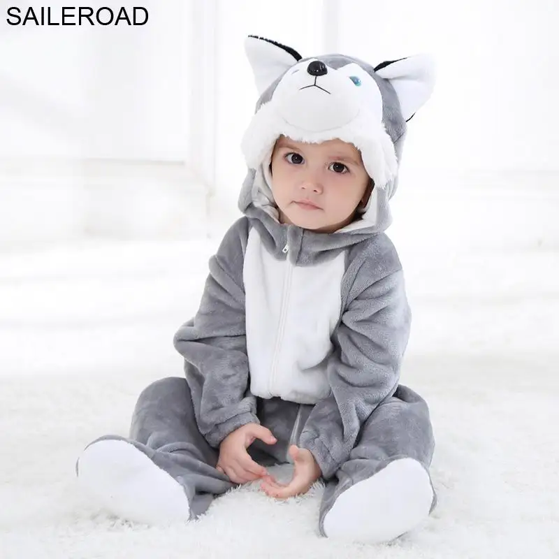 H3359 dogs SAILEROAD мультфильм ленивец пижама с молнией для ребенка зимнее новорожденное спальное платье детская одежда одеяло для малыша - Цвет: H3359 dogs