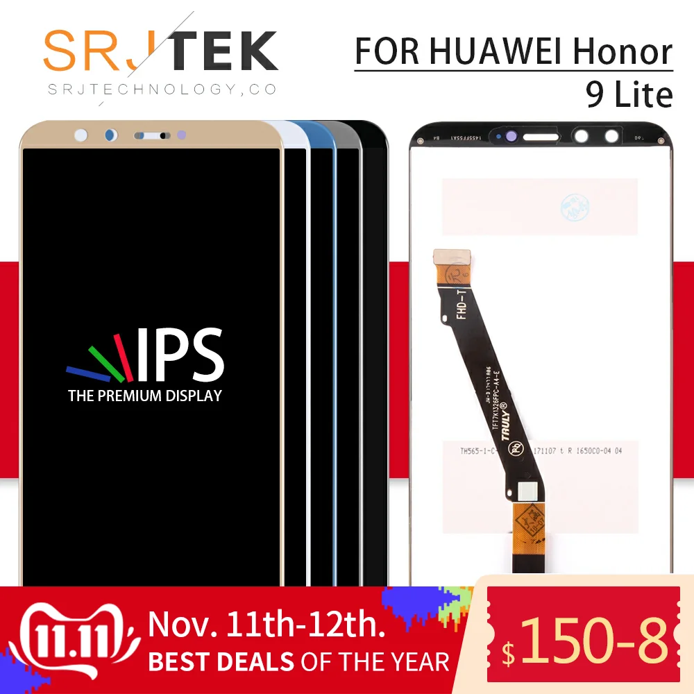Srjtek для huawei Honor 9 lite ЖК сенсорный экран стеклянная панель Замена Молодежный