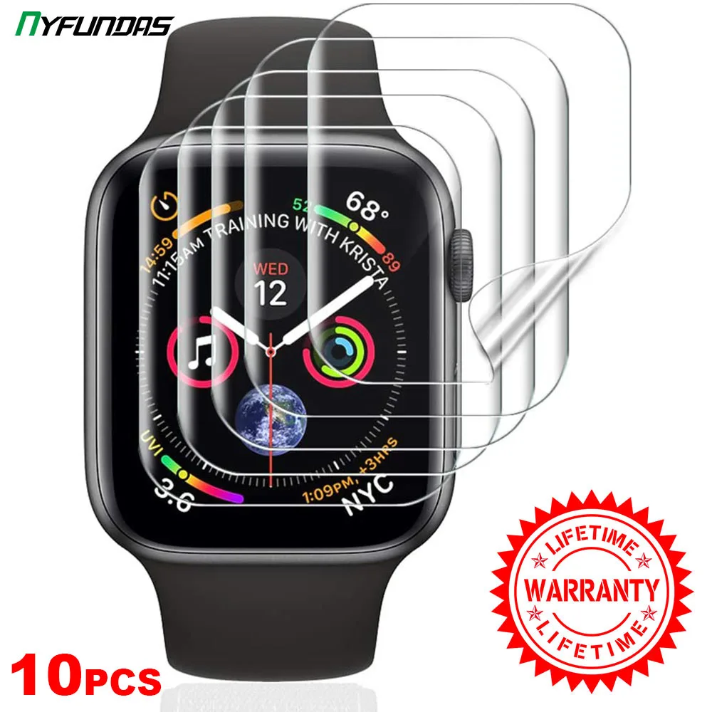 Защитная пленка для Apple Watch Series 6 5 4 3 2 1 SE iwatch 44 мм 40 42 38 10 шт.|Защита экрана часов| |
