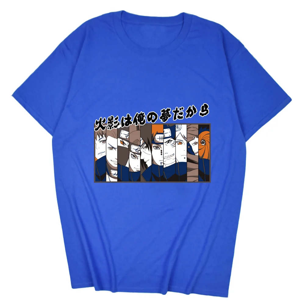 

New style hot hand-painted men's and women's cotton loose T-shirt street hip-hop anime cartoon series loose tops funny personali