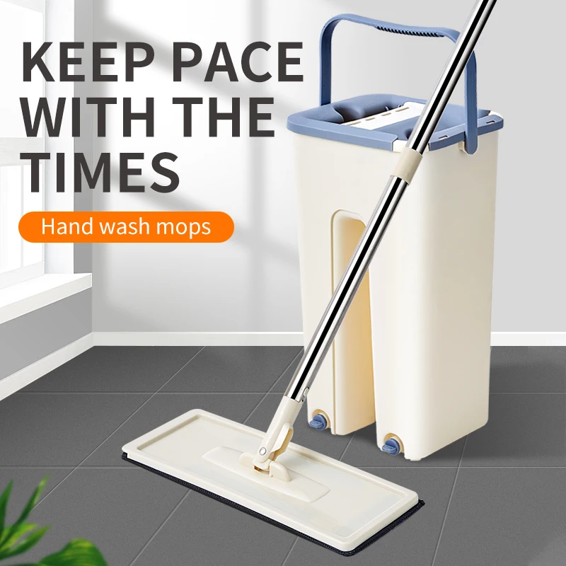 Швабра с автоматическим вращением тряпка из сверхтонкого волокна не требует рук