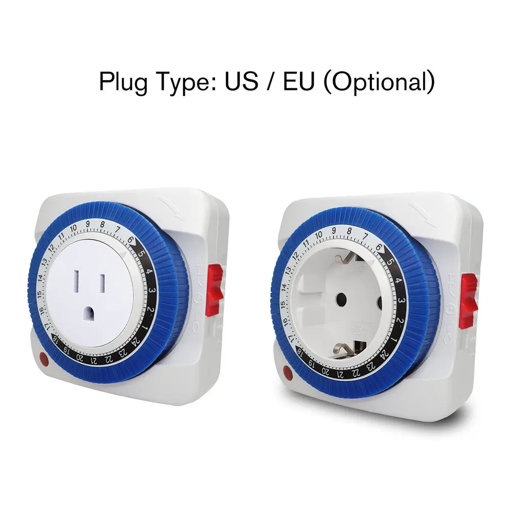 Механический программируемый таймер на 24 часа умный выключатель обратного