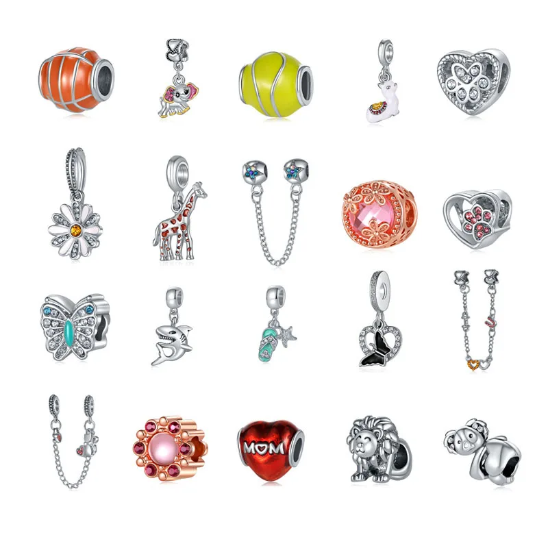 

New charm original national color butterfly beads suitable for Pandora lady bracelet necklace jewelry accessories DIY