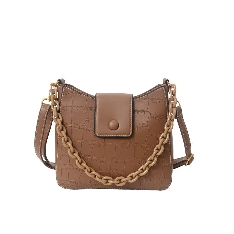 

Fashion Stone Pattern Chains Crossbody Bags for Women 2020 New Simple Shoulder Bag Small Luxury PU Leather Female Hand Bags Sac