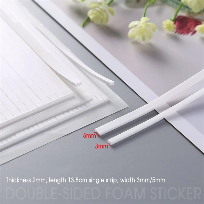 3Pcs/set Double-Sided Adhesive Foam Strips Instant and Permanent Bond Creating Shaker Cards Adding Dimension Simply Cut | Дом и сад