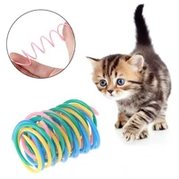 new games kitten plastic spring cat toy smart 2022 wide durable heavy gauge coil spiral swatting pet accessories flexible