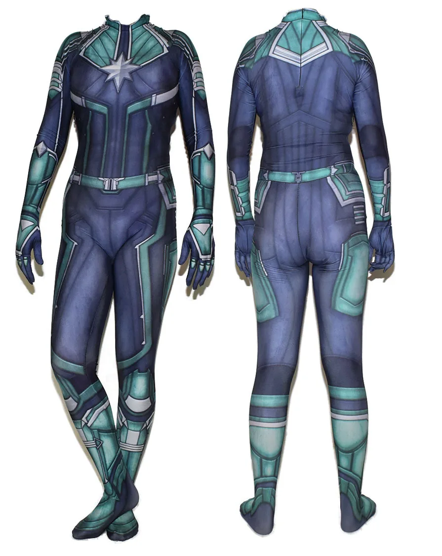 Супергероя Капитан Америка маскарадный костюм на Хеллоуин Платье Zentai костюмы