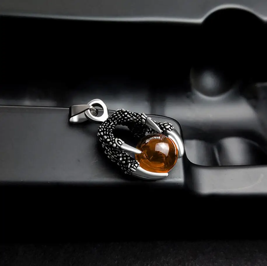 2020 модное ожерелье с кулоном дракона из нержавеющей стали унисекс простой кулон