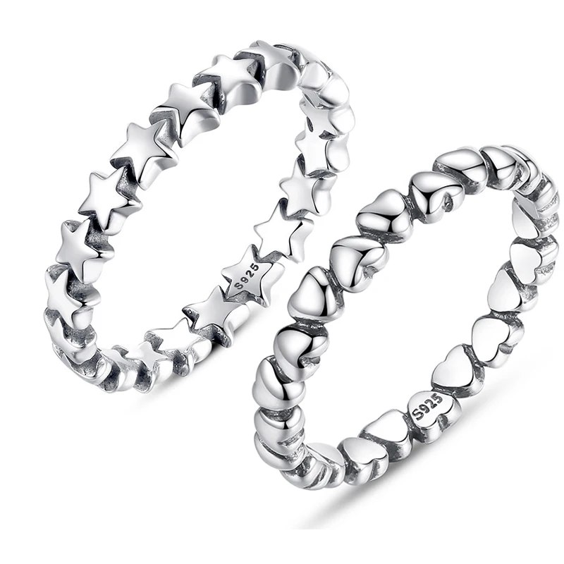 Женское Обручальное кольцо из серебра 925 пробы в европейском и американском