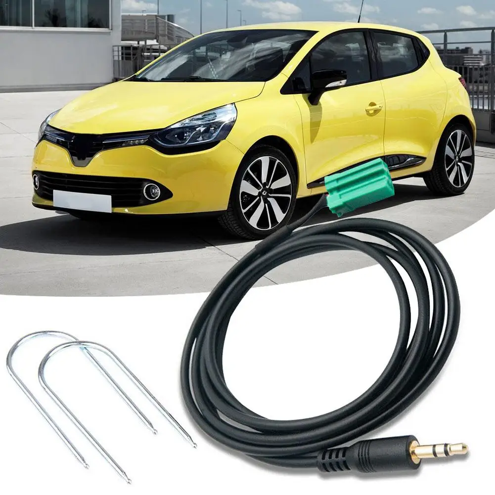 

Car Bluetooth Audio Cable For Renault Clio Espace Kangoo Laguna Megane Scenic Traffic Twingo 150cm 3.5mm Auxiliary Adapter Cable