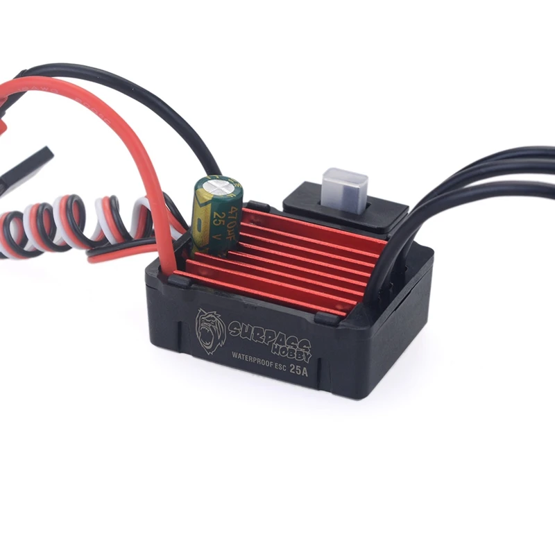 

SURPASS HOBBY KK Waterproof 25A 35A 45A ESC Electric Speed Controller for RC 1/8 1/10 1/12 RC Car Brushless Motor