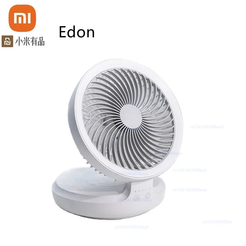 

Edon E808 Wireless Suspended Air Circulation Fan USB Rechargeable Folding Electric Fan Night Light Touch Control 4 Wind Speed