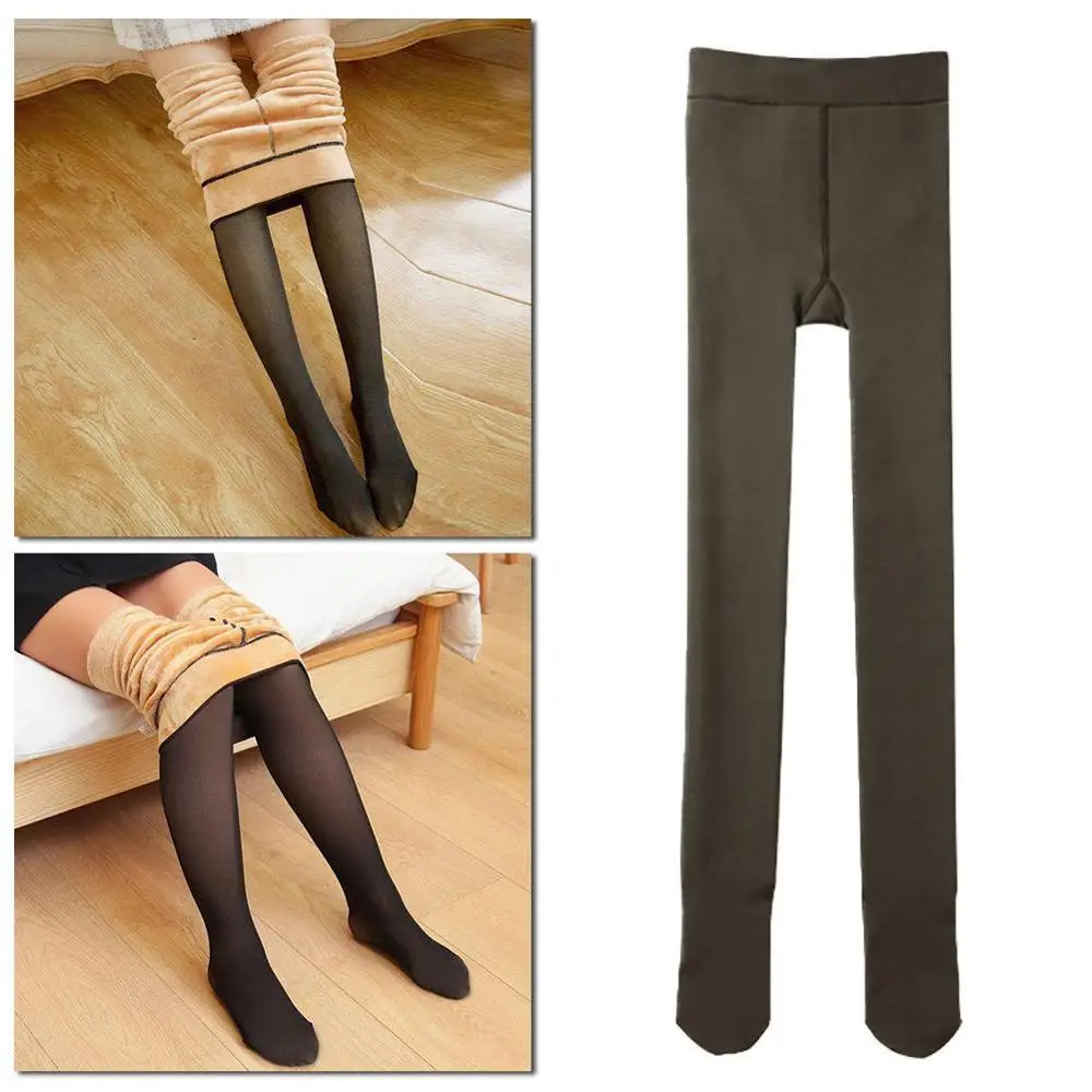 Женские плотные теплые флисовые зимние леггинсы с высокой талией облегающие для